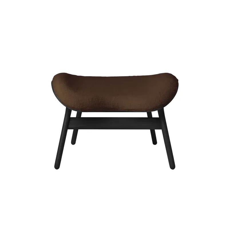 A Conversation Piece Ottoman Fotpall Black Oak/Teddy Brown Bästa pris